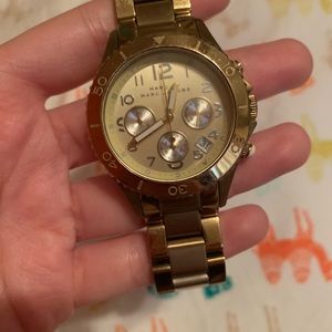 AUTHENTIC Gold tone Marc Jacobs watch